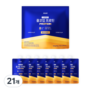 플코업 단백질 쉐이크 밤고구마맛 고단백 저당 WPI 식사대용, 50g, 21개