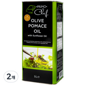 프리모셰프 포마스 올리브오일, 5L, 2개