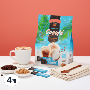 COCOFE 베트남 커피 코코넛 믹스 스틱 커피, 480g, 30개입, 4개