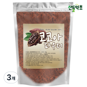 산들약초 무가당 100% 코코아파우더 코코아가루 네덜란드산