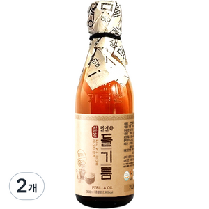 햇빛 전연화 들기름, 350ml, 2개