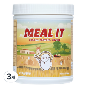 밀잇 식사대용 단백질 쉐이크 미숫가루맛, 450g, 3개