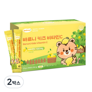 바르니 키즈 비타민C 어린이 청소년, 150g, 2박스