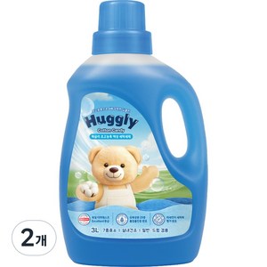 허글리 초고농축 액상 세탁세제 코튼캔디, 3L, 2개