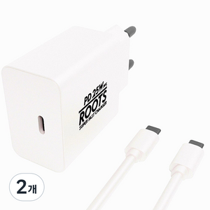 루츠 국내생산 PD 25W PPS C타입 초고속 충전기 + C TO C 1M 케이블포함