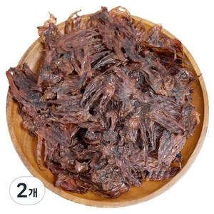 [건파파] 납작오다리 오징어다리 오징어간식, 100g, 2개