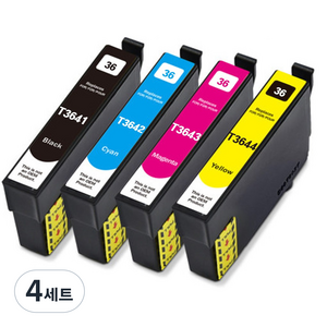 훼이머스신곡점 엡손 T364 호환잉크 (세트판매) T3641-4 XP245 T364100 T34200
