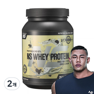 NS 웨이 프로틴 쿠키앤크림맛 헬스보충제 단백질보충제, 450g, 2개
