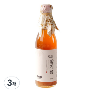 저온압착 통참깨 오늘참기름, 350ml, 3개