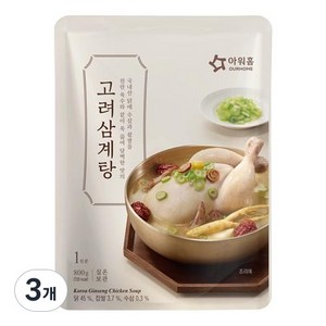 아워홈 고려삼계탕, 800g, 3개