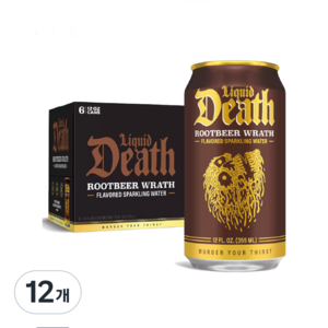 리퀴드데스 루트비어향 스파클링 워터, 355ml, 12개