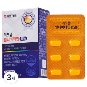 일양약품 리포좀 멀티비타민 골드-리포좀 제형기술 종합비타민, 30정, 3개