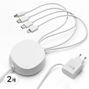 팝폰 4in1(C핀/C핀/8핀/5핀) 업소용 핸드폰 멀티충전기 TC45