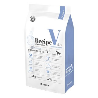유한양행 레시피브이 처방식 사료 1.2kg