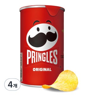 프링글스 오리지날 감자스낵 스몰 캔, 53g, 4개 대표 이미지 - 프링글스 맛 비교 추천