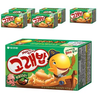오리온 고래밥 볶음양념맛, 46g, 6개