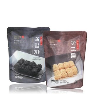 [SD250][서울마님]흑임자인절미3봉 + 콩고물인절미3봉(총200gX6봉), 1세트