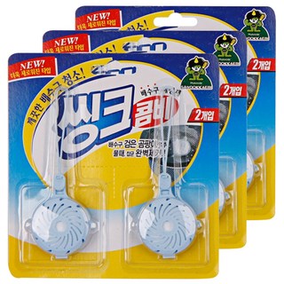 산도깨비 씽크콤비 배수구세정제, 15g, 3개
