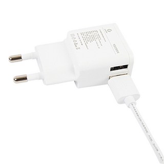 지파워 마이크로5핀 USB 2PORT 고속 충전기 SRM05020-02, SRM05020-01(화이트), 1개