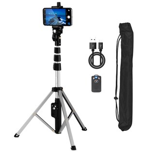 셀루미 하이엔드 2in1 블루투스 삼각대 셀카봉 130cm + 리모콘, SEL-VCT188(실버), 리모컨 INTO-YT1688, SEL-VCT188(실버) 리모컨 INTO-