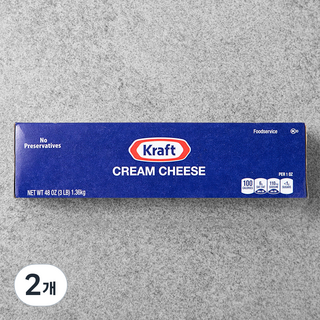 크래프트 크림치즈, 1.36kg, 1개입, 2개