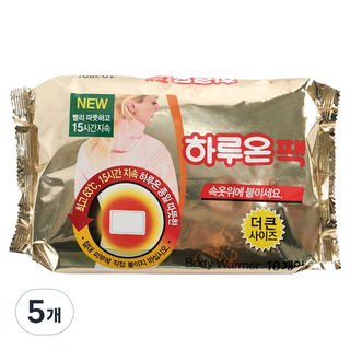 하루온 붙이는 핫팩 10p, 5개