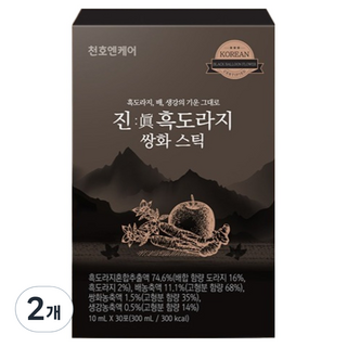 천호엔케어 진 흑도라지 쌍화스틱 30p, 300ml, 2개