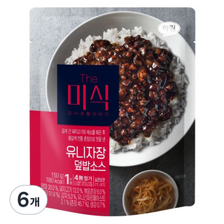 더미식 유니자장 덮밥소스, 150g, 6개