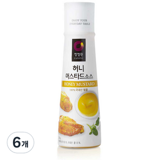 청정원 허니머스타드 소스, 320g, 6개