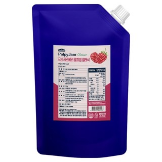 오붐 라즈베리 펄피잼 클래식, 1kg, 1개