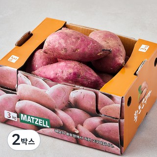 맛젤 해남 호박고구마, 3kg(특대), 2박스