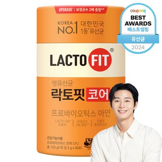 종근당 락토핏 생유산균 코어 1통(2개월분) 생 유산균, 120g, 1개