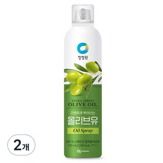 청정원 올리브유 스프레이, 250ml, 2개
