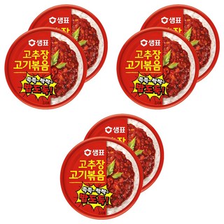 샘표 쓱쓱 싹싹 밥도둑 고추장 고기 볶음, 95g, 6개