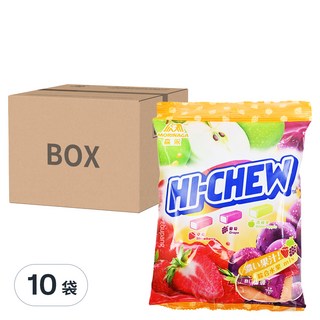 MORINAGA 森永 HI-CHEW 嗨啾 綜合水果軟糖, 10袋, 90g