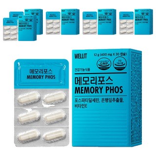웰릿 메모리포스, 30정, 6개 대표 이미지 - 뇌영양제 추천