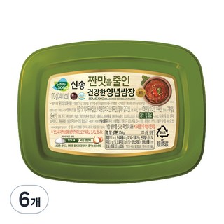 신송 건강한 양념쌈장, 짠맛 감소, 170g x 6개 묶음 신송쌈장 신송 건강한 양념쌈장, 짠맛 감소, 170g x 6개 묶음 신송쌈장