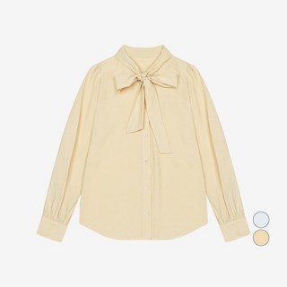 SI(씨) 여성용 퍼프 타이 블라우스 SKBAC2409