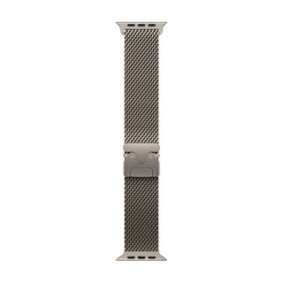 Apple 정품 2024 애플워치 티타늄 밀레니즈 루프, 44/45/46/49mm, Large, 내추럴