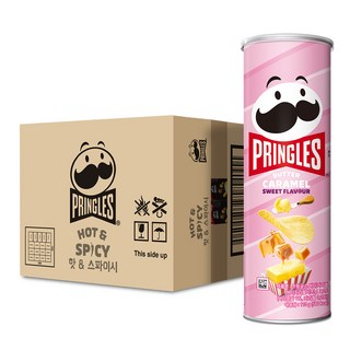 프링글스 켈로그 버터카라멜, 110g, 12개 대표 이미지 - 프링글스 맛 비교 추천