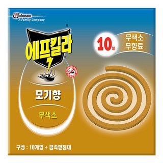 에프킬라 모기향 내추럴무향 10p, 1개