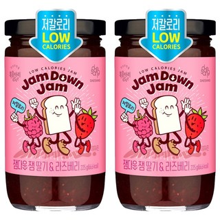 복음자리 잼다운 잼 딸기 앤 라즈베리, 225g, 2개