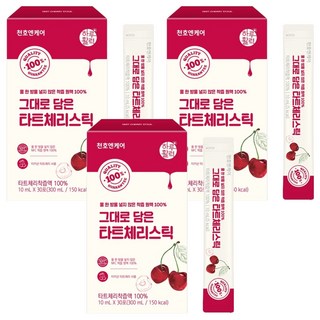 천호엔케어 착즙 원액 그대로 담은 타트체리스틱, 300ml, 3개