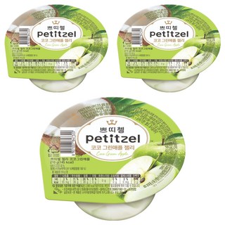 CJ petitzel 果凍 椰子青蘋果口味, 3個, 210g
