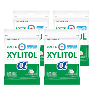 롯데자일리톨 알파 오리지날 껌 168g 4개 상품 이미지