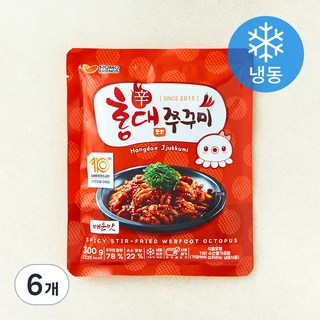 모모프렌즈 홍대쭈꾸미 매운맛 (냉동), 300g, 6개