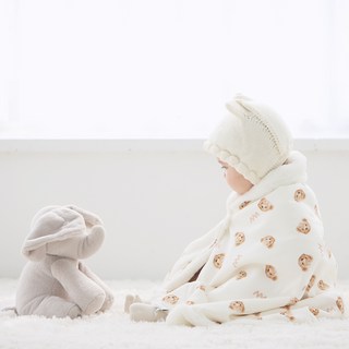 도도야 유아용 테디베어모달 케이프블랭킷