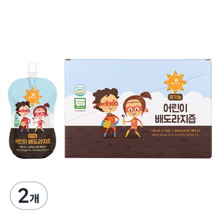몸애쏙쏙 유기농 어린이 배도라지즙, 1L, 2개, 혼합맛(배/도라지)
