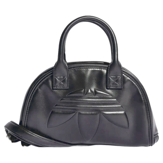 adidas original SATCHEL BAG 皮革 斜背包 手提包 IT7378 1.5L, 黑色