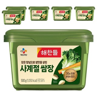 해찬들 사계절 쌈장, 500g, 6개